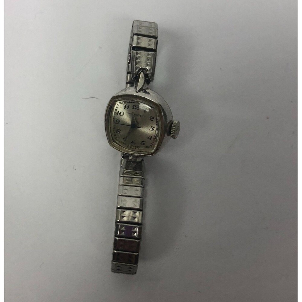 VTG Wittnauer Ladies Cocktail Watch 10k RPG Bezel Stainless Steel Back